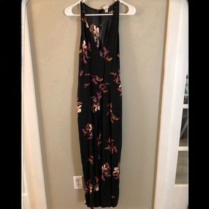 Black Plunge Neck A New Day Maxi Jumpsuit